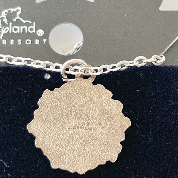 Vintage Disney Dumbo Elephant Charm Necklace 18" Disneyana Disneyland Stamped - Picture 4 of 8